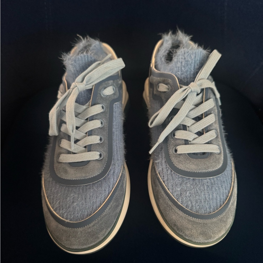 CHANEL Blue Trainer Sneakers - Picture 3 of 8